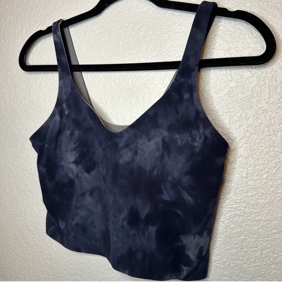 Lululemon Align-Style Cropped Yoga Tank Tie Dye Size 6 - Picture 2 of 4